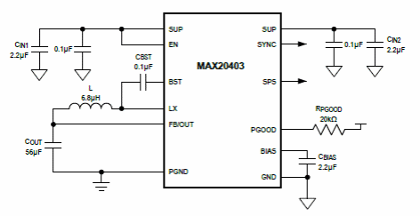 Circuito típico de aplicação
