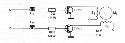 Figura 11 – Controle de motor de passo bipolar
Figura 11 – Controle de motor de passo bipolar