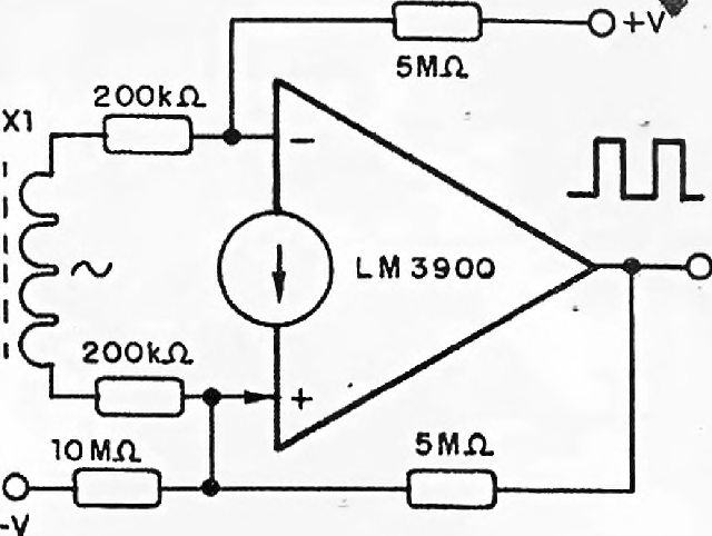 Fig. 10 – Amplificador conformador de sinal – (circuito 53)
