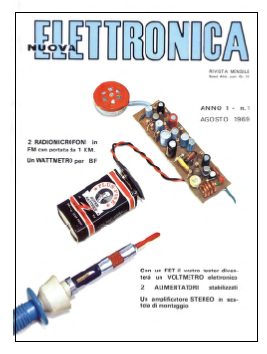 Figura 1 – Capa da primeira Nuova Elettrónica
Figura 1 – Capa da primeira Nuova Elettrónica
