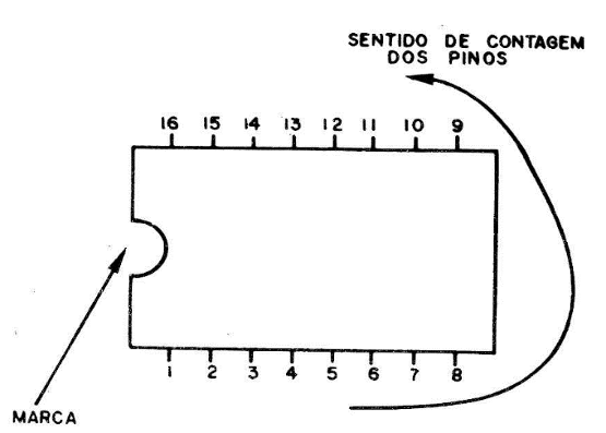 Figura 6 - Identificação dos pinos de um C.E 