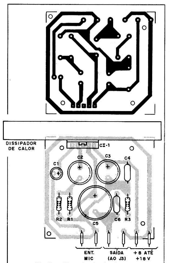 Figura 7 – Placa do circuito impresso do modulador
Figura 7 – Placa do circuito impresso do modulador