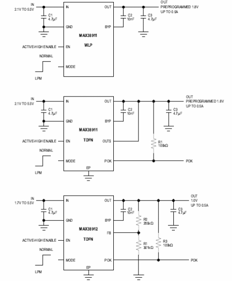 Figura 3 – Circuitos de aplicação
