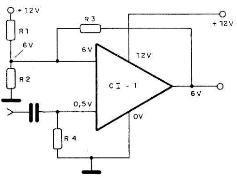Tensões típicas num circuito integrado.
