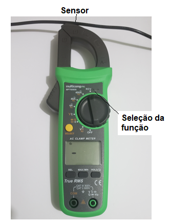 Figura 7 - O amperímetro alicate MP760606 da Multicomp com função NCV
Figura 7 - O amperímetro alicate MP760606 da Multicomp com função NCV