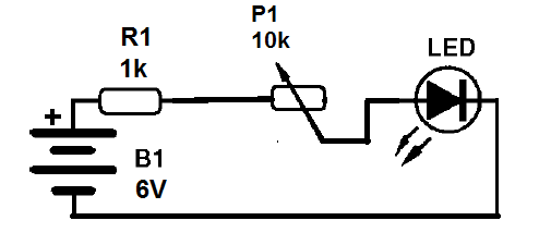 Figura 1 – Diagrama do controle simples de brilho
Figura 1 – Diagrama do controle simples de brilho