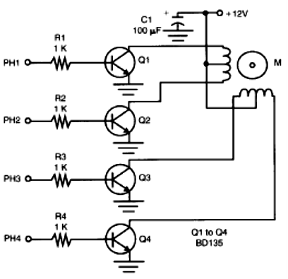 Figura 7 - Estágio de potência usando transistores NPN.
Figura 7 - Estágio de potência usando transistores NPN.