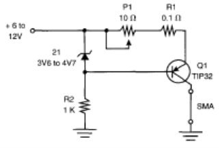 Figura 10 - Uma fonte de corrente constante usando um transistor.
