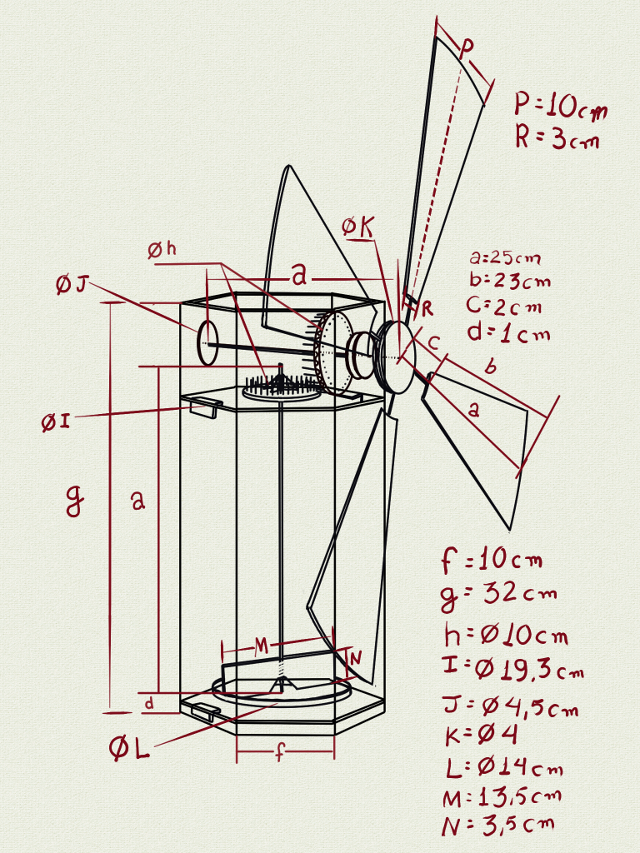 Figura 4 – Medidas e conceito da montagem.
