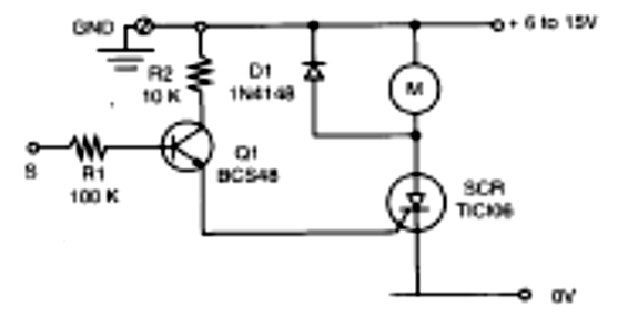 Figura 13 - Controle de toque usando um SCR.
Figura 13 - Controle de toque usando um SCR.