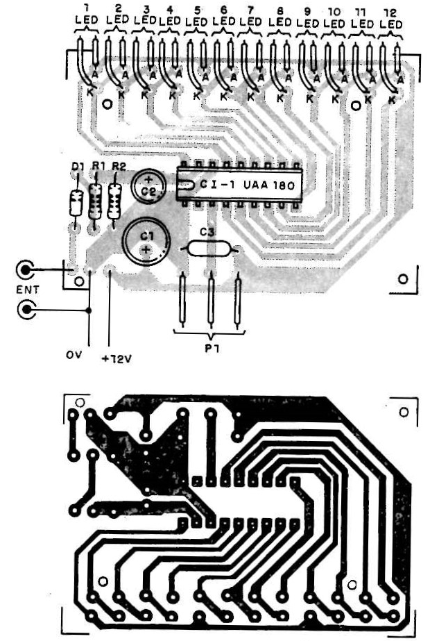 Fig. 4 Placa de circuito impresso do VU.
Fig. 4 Placa de circuito impresso do VU.