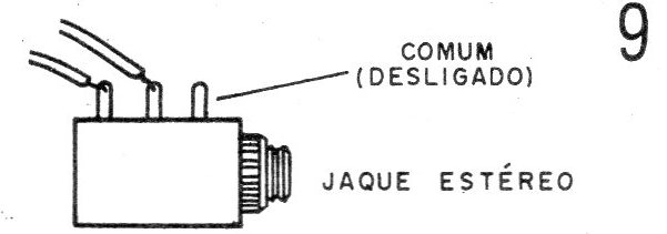 Figura 9 – Ligação do jaque estéreo
Figura 9 – Ligação do jaque estéreo