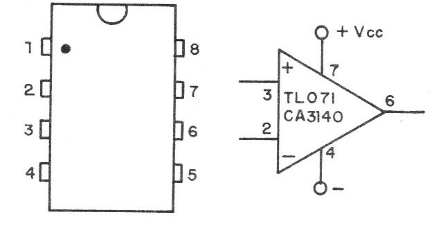 Figura 1 – TL071 e CA3140
Figura 1 – TL071 e CA3140