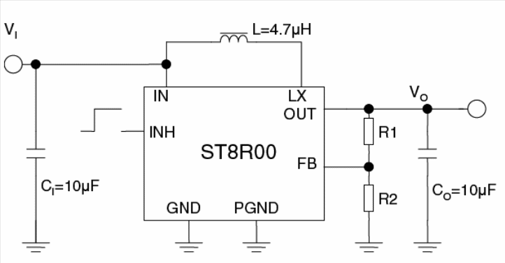 Figura 1 - Circuito conversor DC-DC de 1 A para saídas de 6 V a 12 V.
Figura 1 - Circuito conversor DC-DC de 1 A para saídas de 6 V a 12 V.