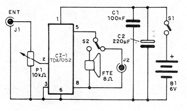 Figura 1 – Diagrama completo do amplificador
