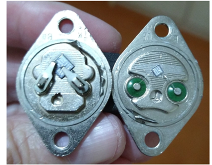 Figura 8 – 2N3055 verdadeiro e 2N3055 falso
