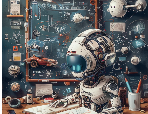 Figura 1- Imagem da Internet representando um robô dotado de inteligência artificial.

