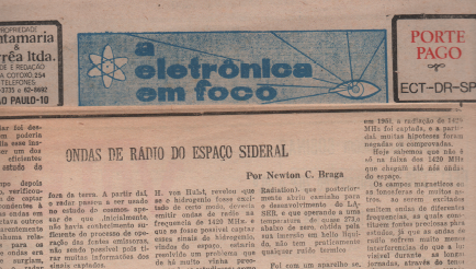 Figura 4 – Artigos de astronomia na Eletrônica em Foco dos anos 60
Figura 4 – Artigos de astronomia na Eletrônica em Foco dos anos 60