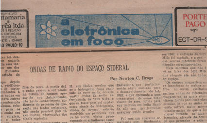 Figura 5 – Artigo sobre radioastronomia escrito em 15 – 10 – 1965.
Figura 5 – Artigo sobre radioastronomia escrito em 15 – 10 – 1965.