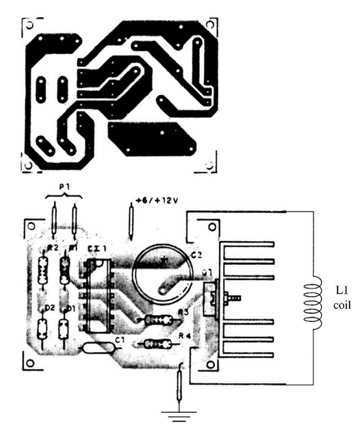 Figura 3 - Placa de circuito impresso para o Projeto 21.
