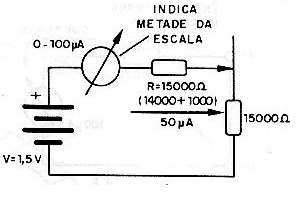 Medindo 15k ohms
Medindo 15k ohms
