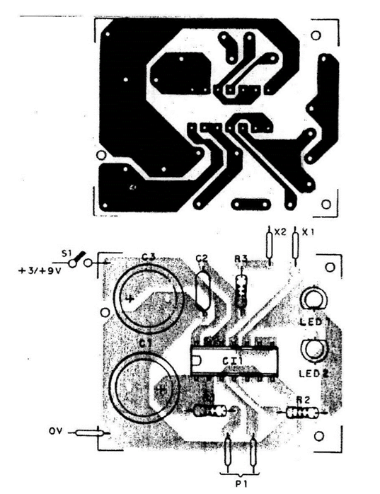 Figura 3 - Placa de circuito impresso para o Projeto 29.
Figura 3 - Placa de circuito impresso para o Projeto 29.