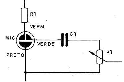 Fig. 2 — Uso do microfone de 3 terminais.