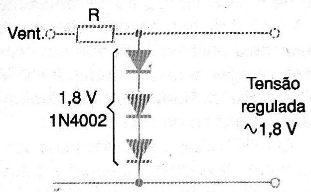 Figura 14 – Diodo comum como zener
Figura 14 – Diodo comum como zener