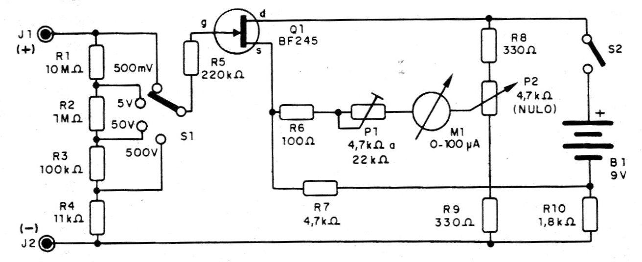 Figura 3 – Diagrama do voltímetro
Figura 3 – Diagrama do voltímetro