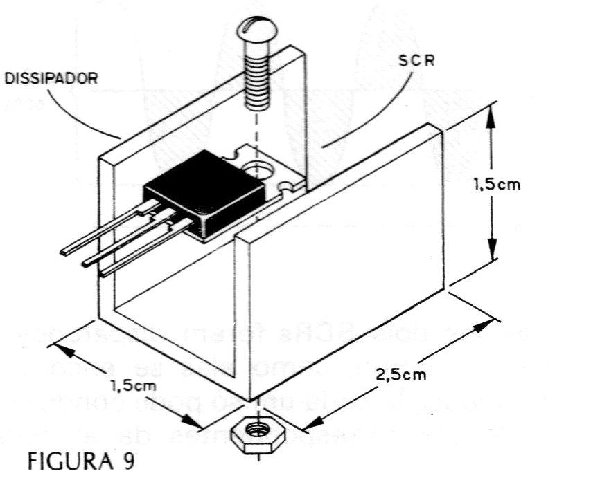 Figura 9 – Montagem em dissipador
Figura 9 – Montagem em dissipador