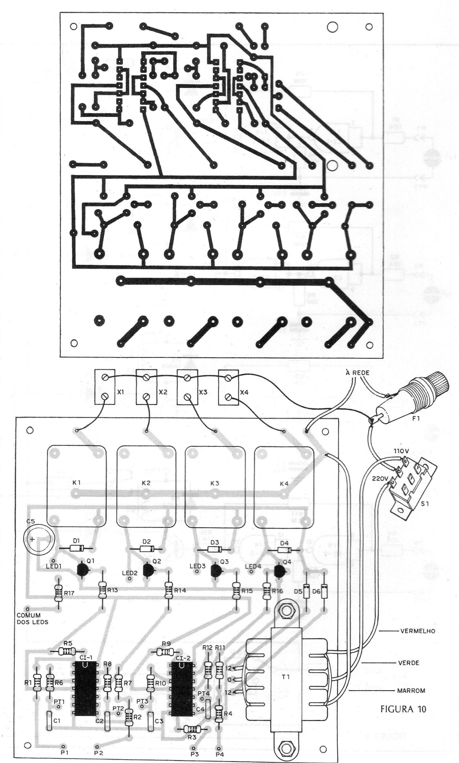Figura 9 – Placa para a montagem Figura 9 – Placa para a montagem