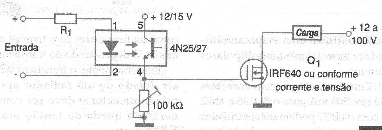 Figura 10 – Circuito com MOSFET Figura 10 – Circuito com MOSFET