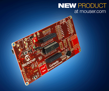 Placa de desenvolvimento disponível na Mouser Placa de desenvolvimento disponível na Mouser