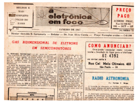Edição antiga de A Eletrônica em Foco – janeiro de 1967 Edição antiga de A Eletrônica em Foco – janeiro de 1967