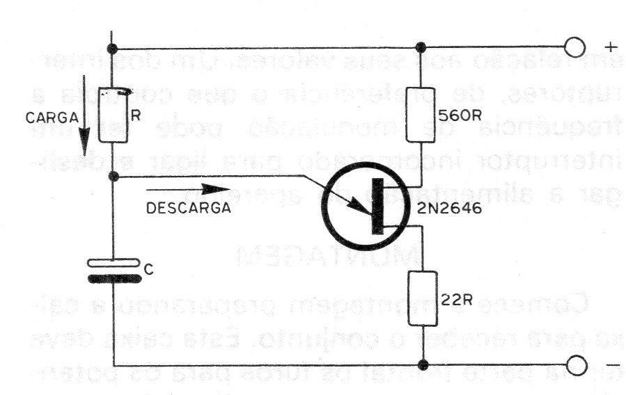 Figura 4 – Oscilador com unijunção Figura 4 – Oscilador com unijunção