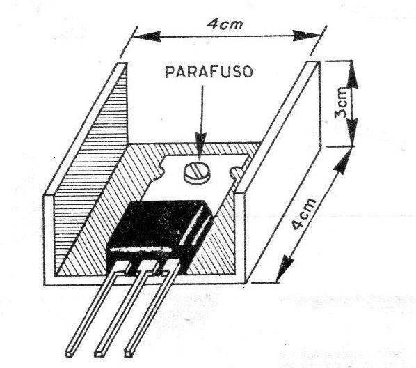 Figura 12 – Montagem no radiador de calor Figura 12 – Montagem no radiador de calor
