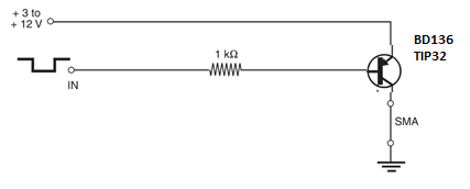 Figura 1 - Escudo para SMA usando um transistor PNP
