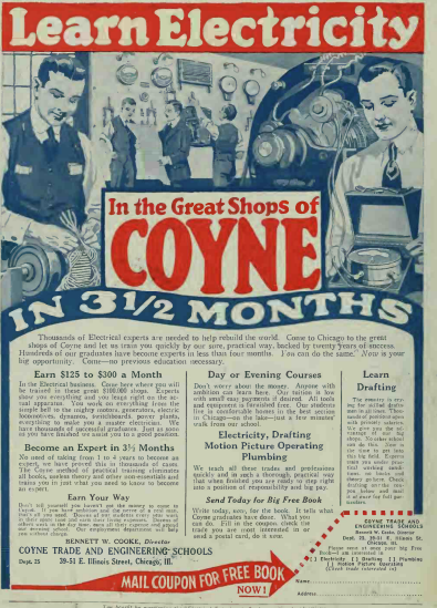 Figura 3 – Anúncio de EAD (Curso por Correspondência) da época
