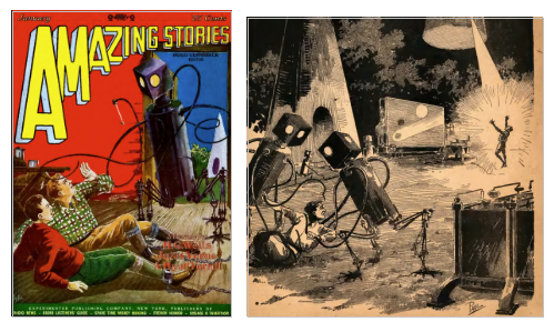 Figura 5 – Robôs da história The Comet Doom
