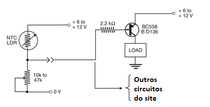 Figura 1 Bloco básico usando o transistor I. PNP
