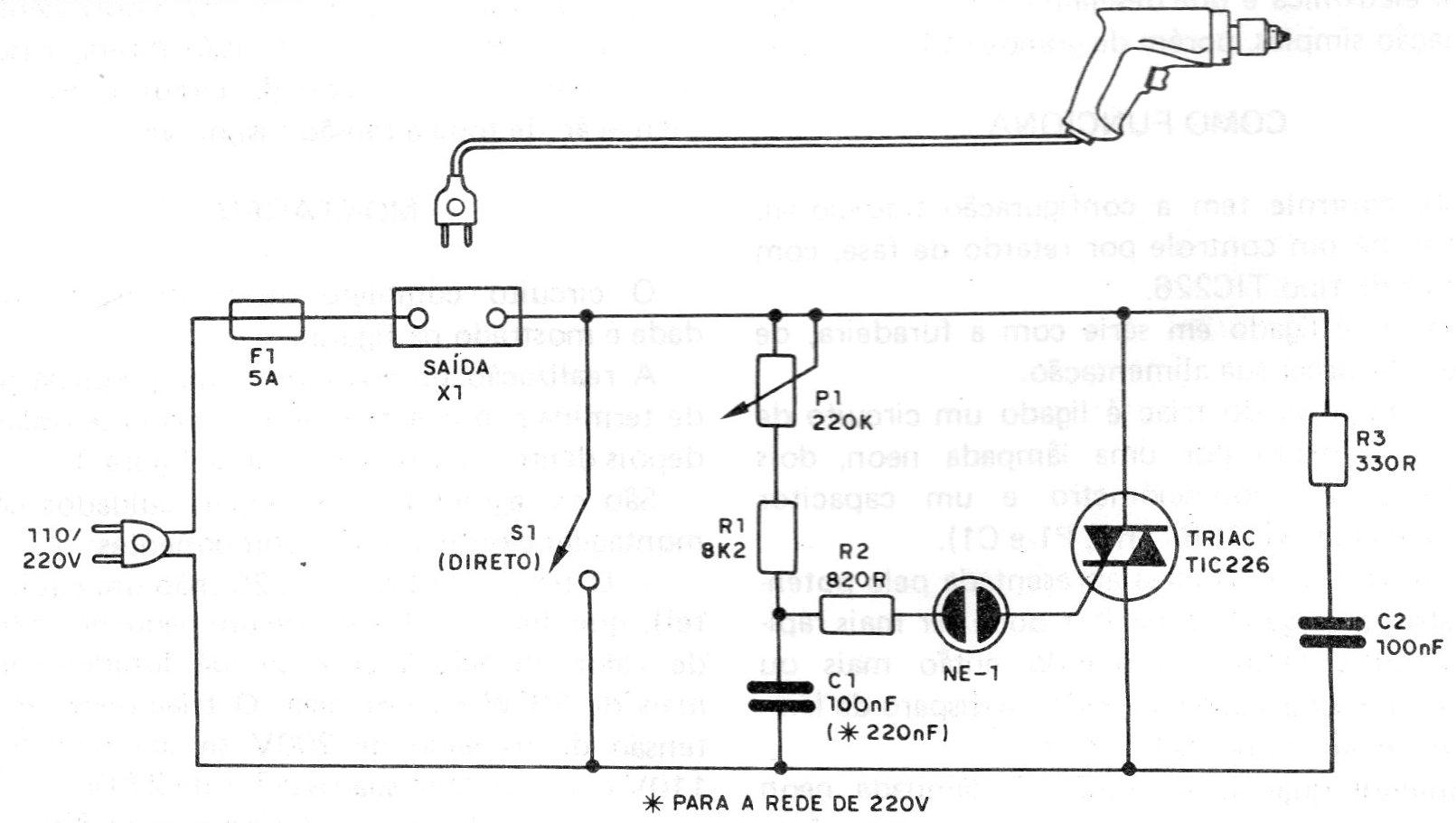 Figura 2 – Circuito completo do controle Figura 2 – Circuito completo do controle