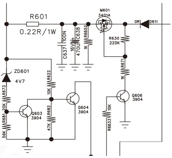 Figura 1: exemplo de parte de um esquema elétrico. Figura 1: exemplo de parte de um esquema elétrico.