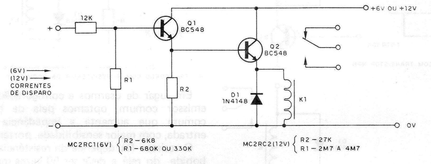 Figura 11 – Circuito com dois transistores Figura 11 – Circuito com dois transistores