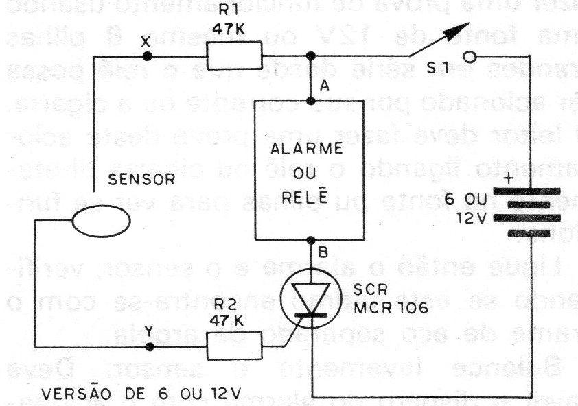 Figura 7 – Circuito da versão de 6 e 12 V Figura 7 – Circuito da versão de 6 e 12 V