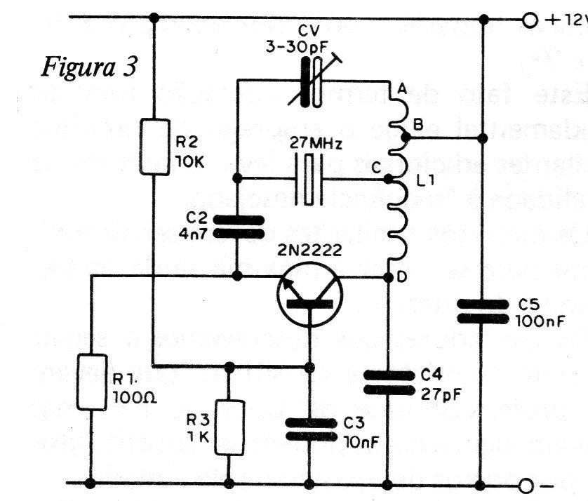 Figura 3 – Circuito para 27 MHz Figura 3 – Circuito para 27 MHz