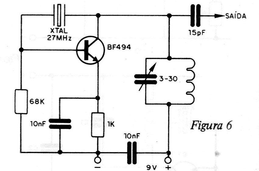 Figura 6 – Circuito com alimentação de 9 V Figura 6 – Circuito com alimentação de 9 V