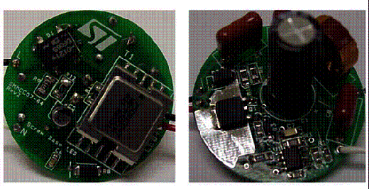 Figura 1 - Fotos do protótipo do LED Driver de 18 W. Figura 1 - Fotos do protótipo do LED Driver de 18 W.