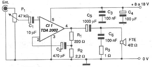 Figura 5 - Diagrama completo do amplificador multimídia. Figura 5 - Diagrama completo do amplificador multimídia.