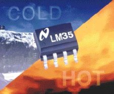 Lm<sup>3</sup>5 - Um CI sensor de temperatura bastante popular da National Semiconductor. Lm<sup>3</sup>5 - Um CI sensor de temperatura bastante popular da National Semiconductor.