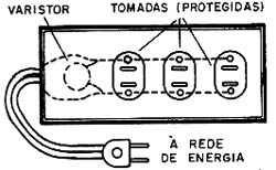 Um protetor contra transientes. Um protetor contra transientes.